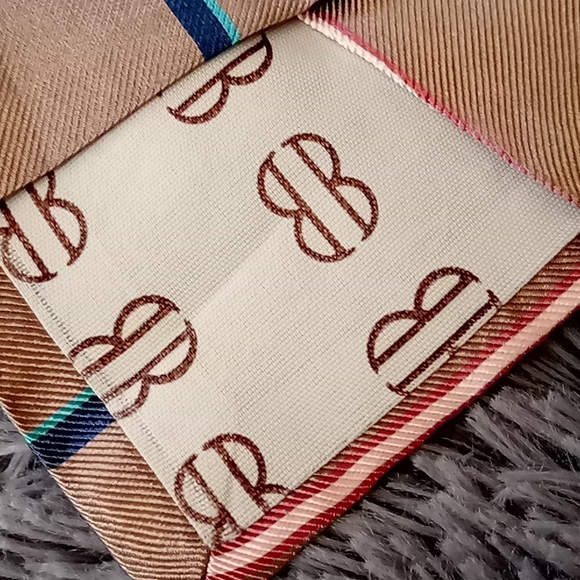 Men's Vintage Bill Blass and Berry Burk Collab Silk Necktie - Picture 4 of 6